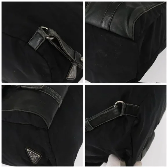 PRADA Backpack Nylon Leather Black Silver Auth 151999 - Picture 16 of 16